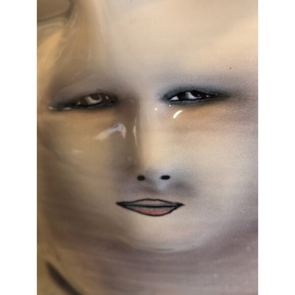 Bing Gleitsman Porcelain 3D Four Faced Bowl/Vase Post Modern Oddities Décor EUC - Picture 14 of 16